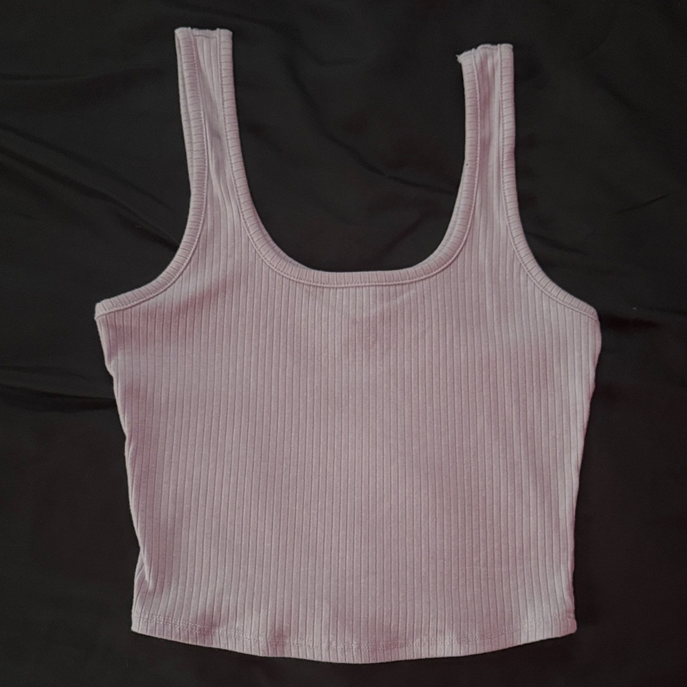 Tilly's Light Pink Ribbed Tank Top